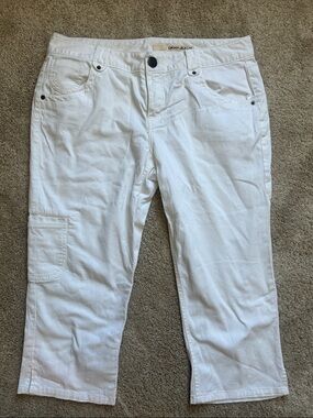 DKNY Jeans White Cropped/capri Pants